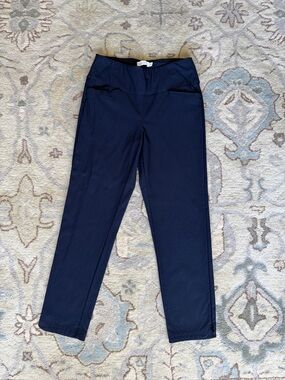 Lady Hagen Women’s Navy Golf Pants, Size Medium, Pull-On Stretch, Ankle